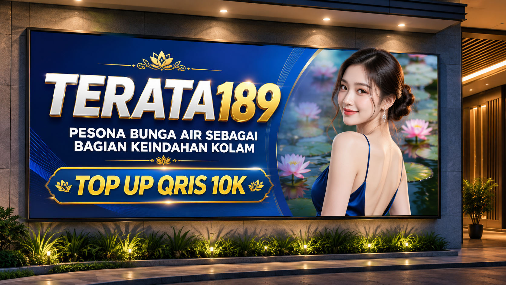 TERATA189 - Pesona Bunga Air Sebagai Bagian Keindahan Kolam